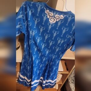 Legend Of Zelda Wind Waker Blue Lobster Dress Blackmilk